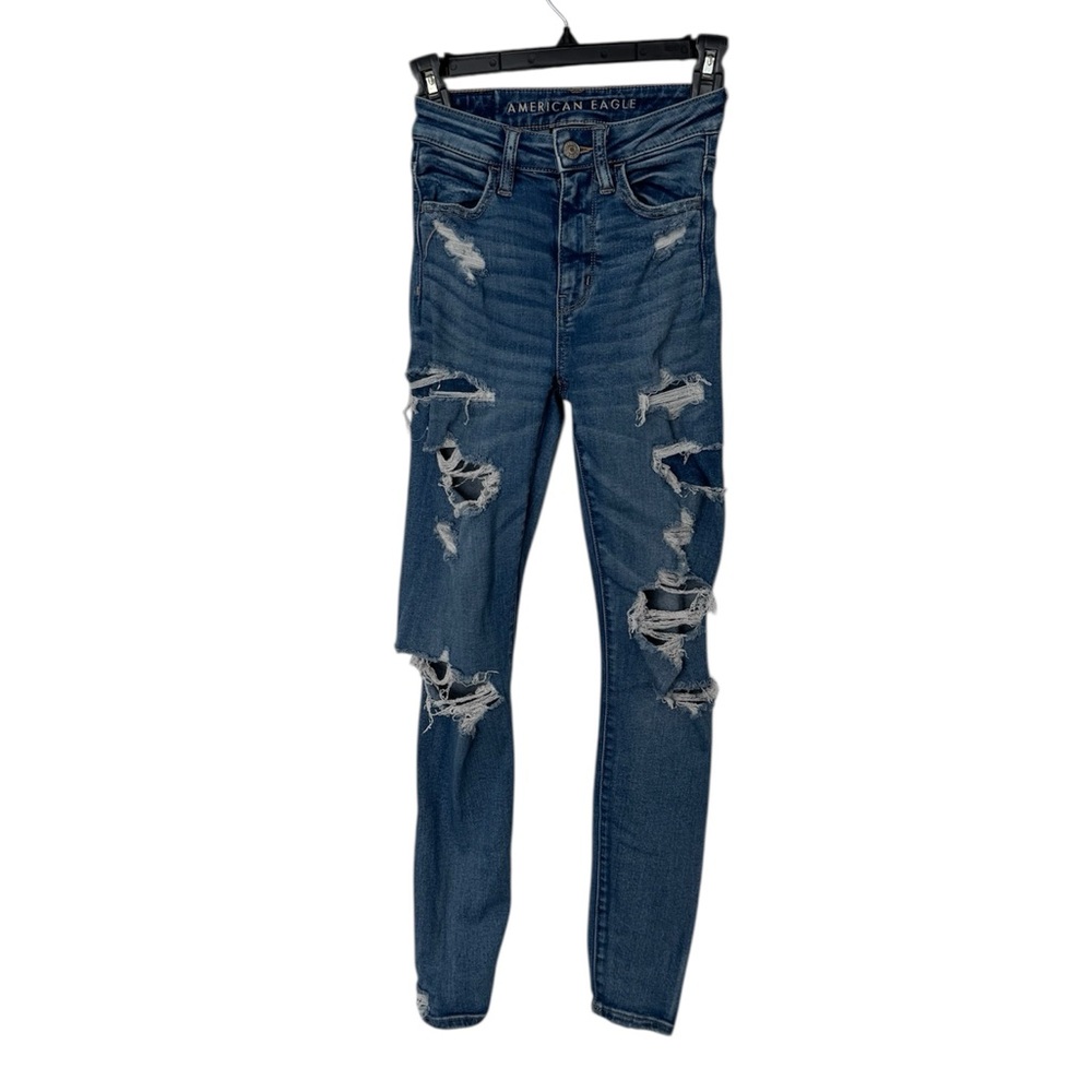 American Eagle Mid-Wash Denim Jeans Women’s Size 000